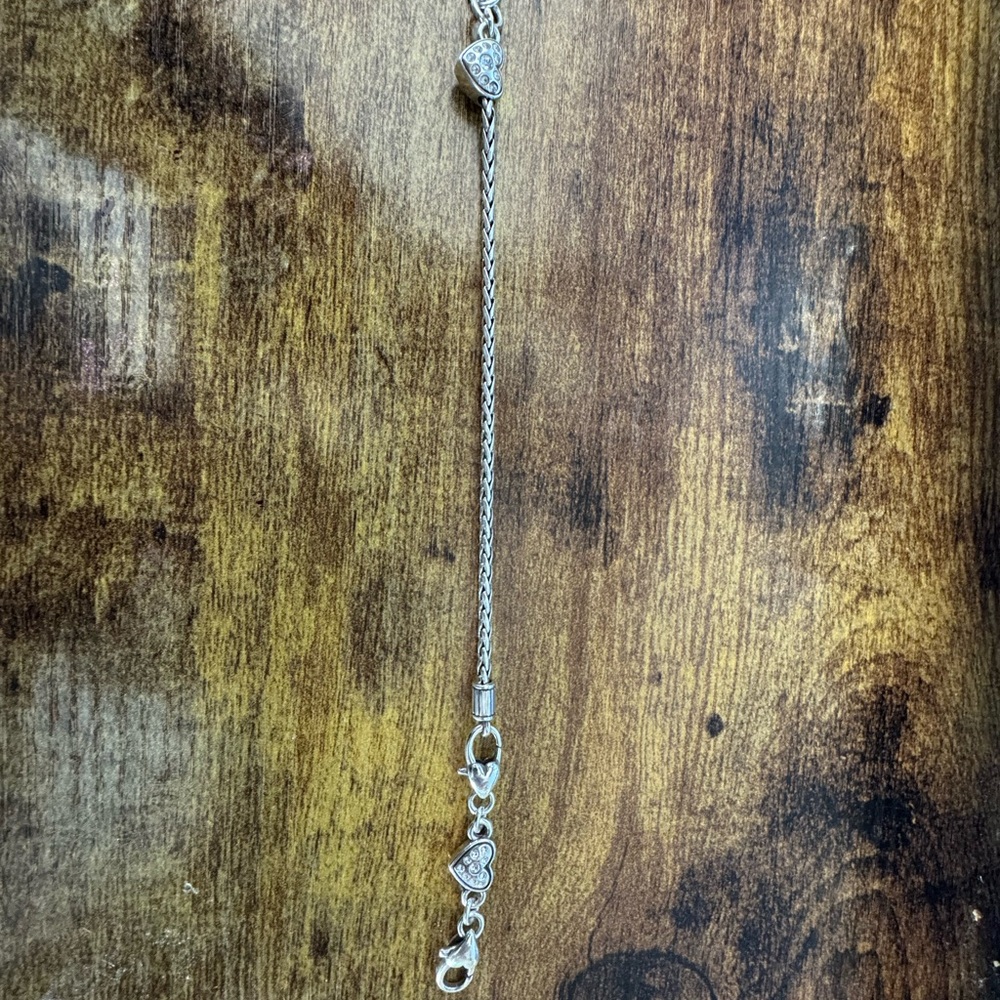 Elegant Silver Heart Bracelet